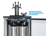 Keg King - Kegmaster XL Premium Kegerator - Fridge Pack - Side View