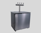 Keg King - KegMaster Solstice - 6 Keg 12volt DC Kegerator - Rear View
