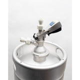 Keg King Keg Coupler A-Type - Push In - Top-Down View