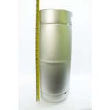 Keg King 20L Threaded Stainless Keg + A-type Spear - Top-Down View