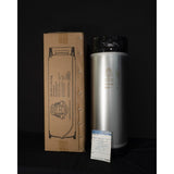 Keg King - 19L Ball Lock Keg New Passivated Finish - Side View
