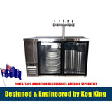 Kegerator - KegMaster Super Deluxe - Two Door Small - Front View