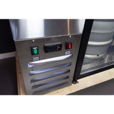 Kegerator - KegMaster Super Deluxe - Two Door Small - 45-Degree Angle