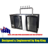 Kegerator - KegMaster Super Deluxe - Two Door Large - Front View