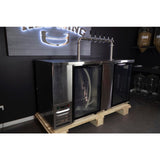 Kegerator - KegMaster Super Deluxe - Two Door Large - Top-Down View