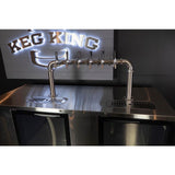 Kegerator - KegMaster Super Deluxe - Two Door Large - 45-Degree Angle