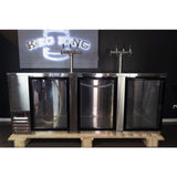 Kegerator - KegMaster Super Deluxe - Three Door - Side View