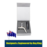 Keg King Ultratap SS Tap with Handle (Stainless Steel) - Front View