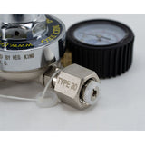 Keg King - Gas Regulator MKX For CO2 - 45-Degree Angle