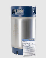 Keg King - Limited Edition True Blue 9.5L Ball Lock Cornelius corny keg - Front View