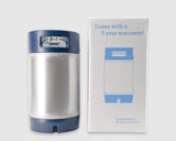 Keg King - Limited Edition True Blue 9.5L Ball Lock Cornelius corny keg - Side View