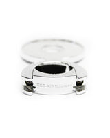 Decal Holder 82mm Chrome Plated Plastic - Front View