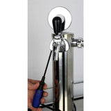 Decal Holder 82mm Copper Plated Plastic - Side View