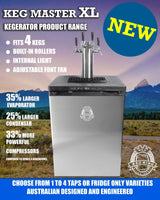 Keg King - Kegmaster Series XL Kegerator - Fastap Quadruple Tap - Front View