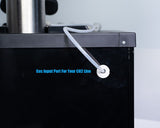 Keg King - Kegmaster Series XL Kegerator - Fastap Quadruple Tap - Top-Down View