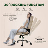 Velvet Home Ergonomic Swivel Adjustable Tilt Angle and Flip-up Arms Office Chair - Extra Image