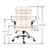 Velvet Home Ergonomic Swivel Adjustable Tilt Angle and Flip-up Arms Office Chair - Low Angle