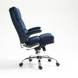 Velvet Home Ergonomic Swivel Adjustable Tilt Angle and Flip-up Arms Office Chair - Side View