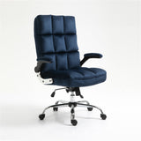 Velvet Home Ergonomic Swivel Adjustable Tilt Angle and Flip-up Arms Office Chair - Front View