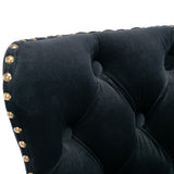 2x Height Adjustable Swivel Bar Stool Velvet Nailhead Barstool with Footrest - Top-Down View