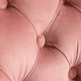 Velvet Home Office Chair- Pink - Extra Image