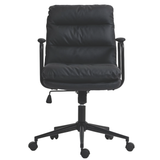 Faux Leather Office Chair -Black - Extra Image