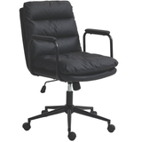 Faux Leather Office Chair -Black - Extra Image