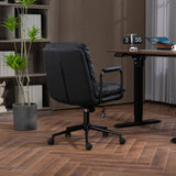 Faux Leather Office Chair -Black - Extra Image