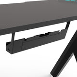 EKKIO RGB Gaming Desk Y Shape Black 140cm - 45-Degree Angle