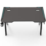 EKKIO RGB Gaming Desk Y Shape Black 140cm - Close-Up Angle