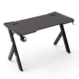 EKKIO RGB Gaming Desk Y Shape Black 140cm - Extra Image