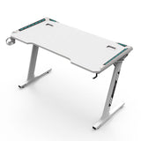 EKKIO RGB Gaming Desk Z Shape White 140cm - Extra Image