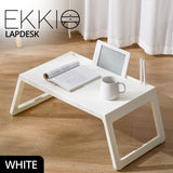 EKKIO Multifunction Laptop Bed Desk (White) - Front View