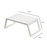 EKKIO Multifunction Laptop Bed Desk (White) - Close-Up Angle