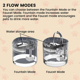 Floofi Pet Water Fountain Dispenser 1.8L - 45-Degree Angle