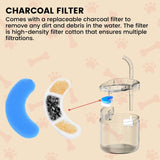 Floofi Pet Water Fountain Dispenser 1.8L - Low Angle