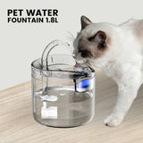 Floofi Pet Water Fountain Dispenser 1.8L with Sensor - Front View
