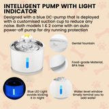 Floofi Pet Water Fountain 2.4L - 45-Degree Angle
