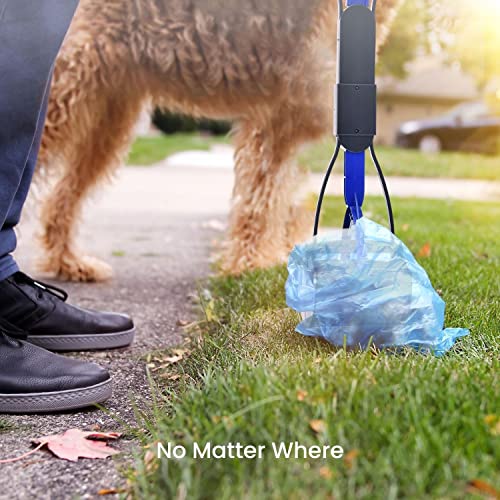 Floofi Ergonomic Long Reach Pooper Scooper in Blue