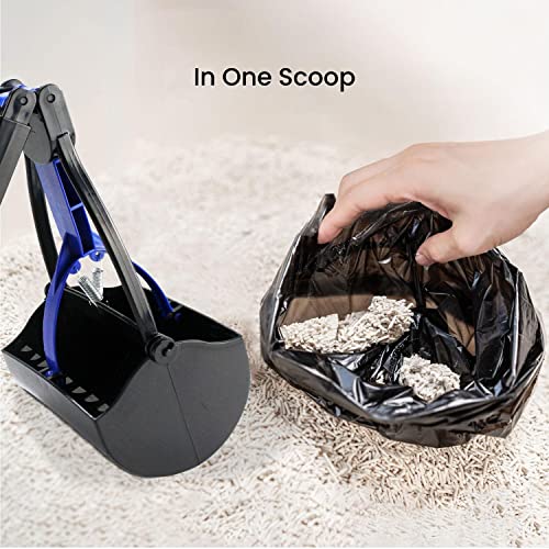 Floofi Ergonomic Long Reach Pooper Scooper in Blue
