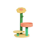 Floofi 75cm Sunflower Plush Scratching Post Cat Tree - Close-Up Angle
