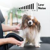 FLOOFI Professional Pet Grooming Hair Dryer with LCD Display (Black) - Low Angle