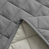 FLOOFI Pet Sofa Cover Recliner Chair S Size with Pocket (Light Grey) - Top-Down View