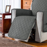 FLOOFI Pet Sofa Cover Recliner Chair S Size with Pocket (Light Grey) - 45-Degree Angle