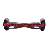 Funado Smart-S W1 Hoverboard (Flame Style) - Side View