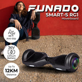 Funado Smart-S RG1 Hoverboard Black - Front View