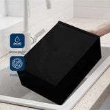 GOMINIMO Plastic Shoe Box 12 PCS Black - 45-Degree Angle