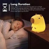 Adorable Capybara Touch Night Light Lamp for Kids - 45-Degree Angle