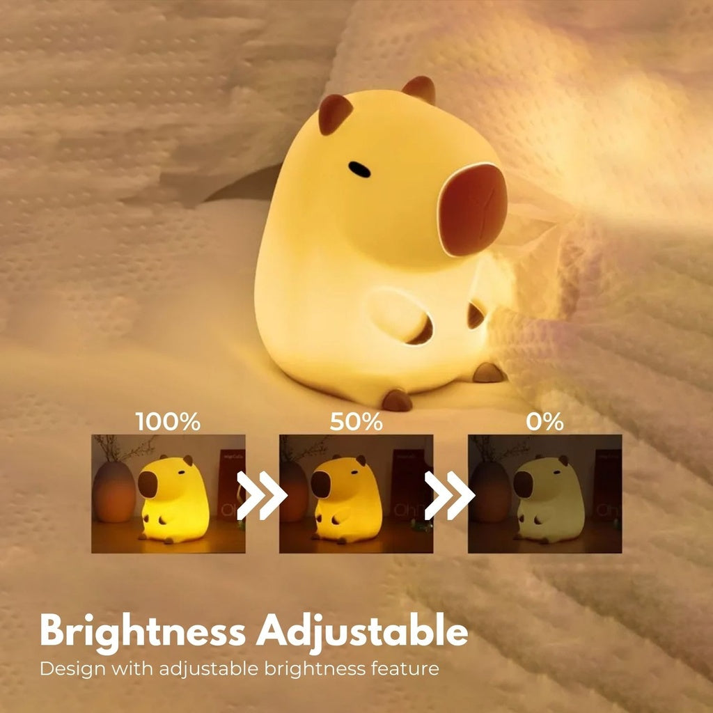 Adorable Capybara Touch Night Light Lamp for Kids