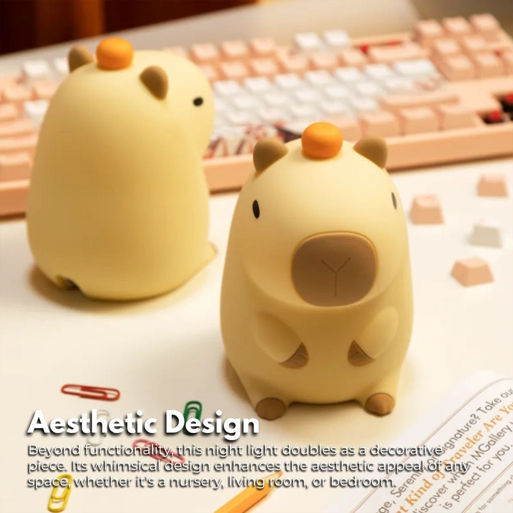 Adorable Capybara Touch Night Light Lamp for Kids